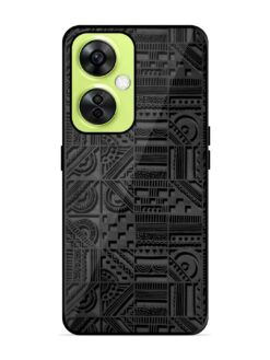 Seamless Pattern Glossy Metal Phone Cover for Oneplus Nord Ce 3 Lite (5G)