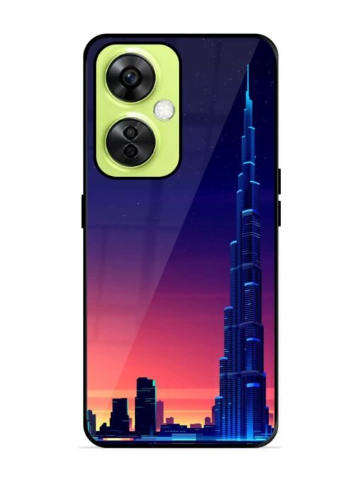 Burj Khalifa Abstract Glossy Metal Phone Cover for Oneplus Nord Ce 3 Lite (5G) Zapvi