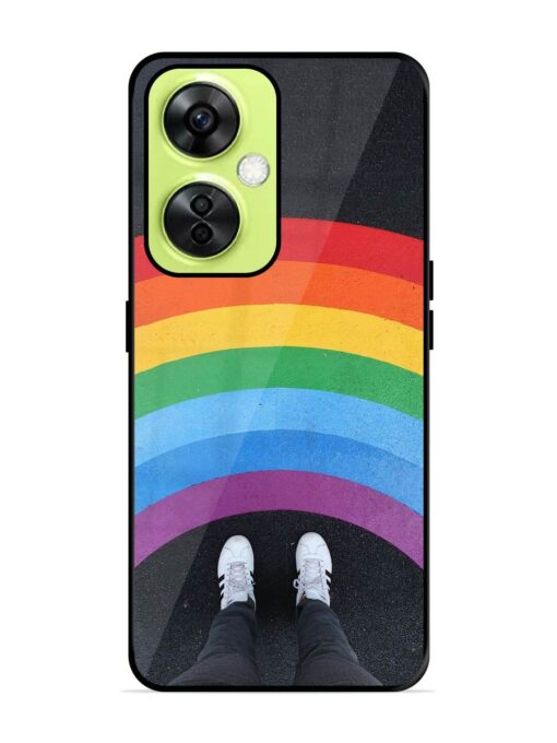 Legs Rainbow Glossy Metal TPU Phone Cover for Oneplus Nord Ce 3 Lite (5G) Zapvi