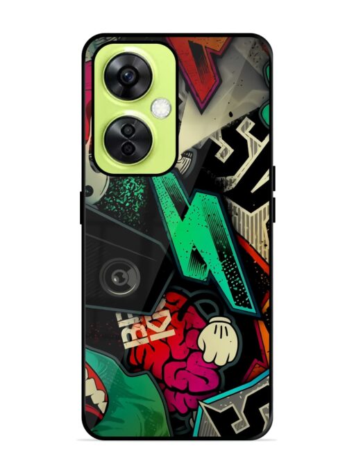 Graffiti Art Glossy Metal Phone Cover for Oneplus Nord Ce 3 Lite (5G) Zapvi