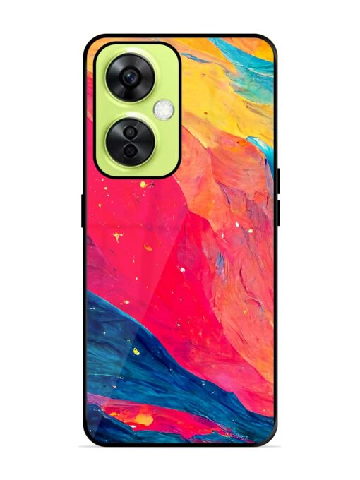 Starry Night Glossy Metal Phone Cover for Oneplus Nord Ce 3 Lite (5G)