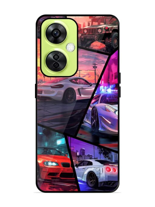 Ride In Pixels Glossy Metal Phone Cover for Oneplus Nord Ce 3 Lite (5G) Zapvi