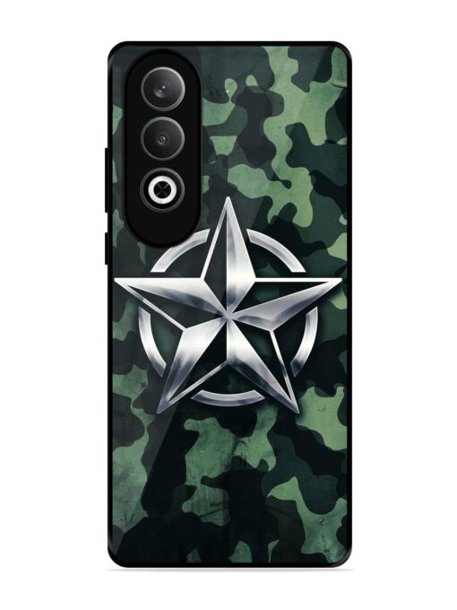 Indian Army Star Design Glossy Metal Phone Cover for Oneplus Nord Ce 4 (5G) Zapvi