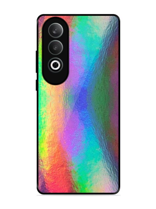 Colorful Holographic Background Glossy Metal TPU Phone Cover for Oneplus Nord Ce 4 (5G)