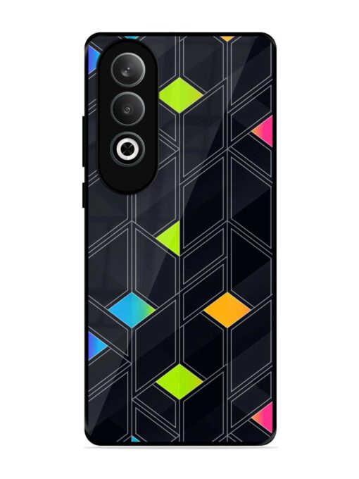 Abstract Mosaic Seamless Glossy Metal Phone Cover for Oneplus Nord Ce 4 (5G)