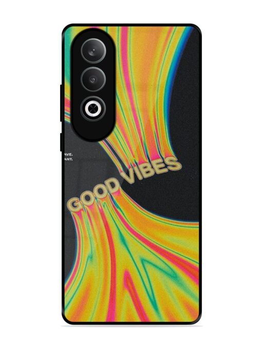 Good Vibes Glossy Metal Phone Cover for Oneplus Nord Ce 4 (5G) Zapvi