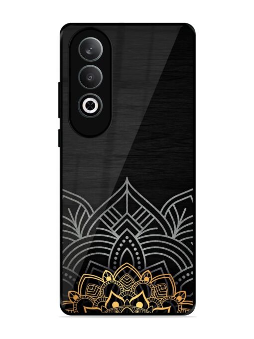 Decorative Golden Pattern Glossy Metal Phone Cover for Oneplus Nord Ce 4 (5G) Zapvi