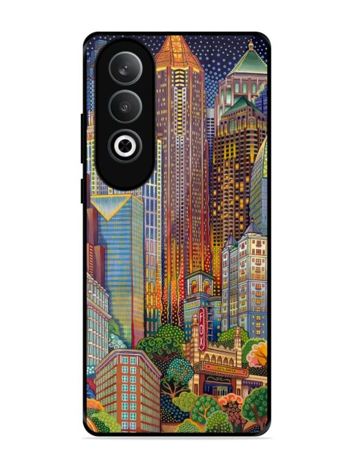 Cityscapes Art Glossy Metal Phone Cover for Oneplus Nord Ce 4 (5G)