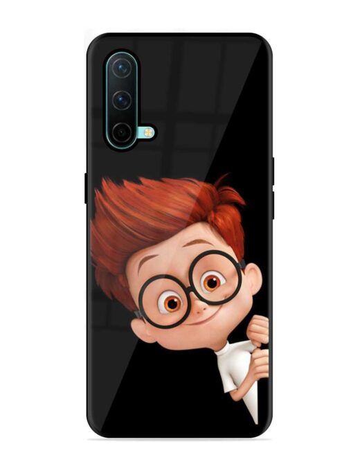 Smart Boy Cartoon Glossy Metal Phone Cover for Oneplus Nord Ce (5G)