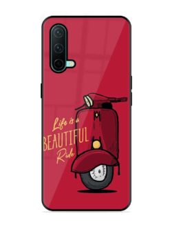 Life Is Beautiful Rides Glossy Metal Phone Cover for Oneplus Nord Ce (5G)