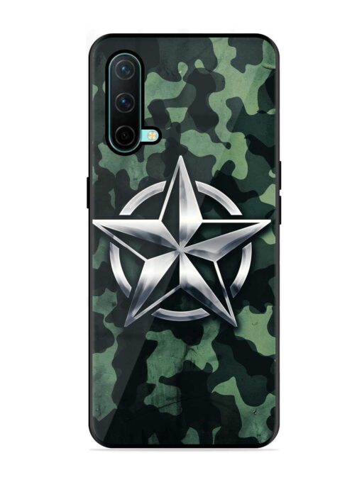 Indian Army Star Design Glossy Metal Phone Cover for Oneplus Nord Ce (5G) Zapvi