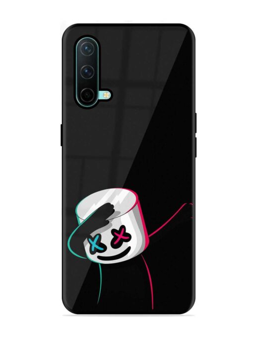 Black Marshmallow Glossy Metal Phone Cover for Oneplus Nord Ce (5G)