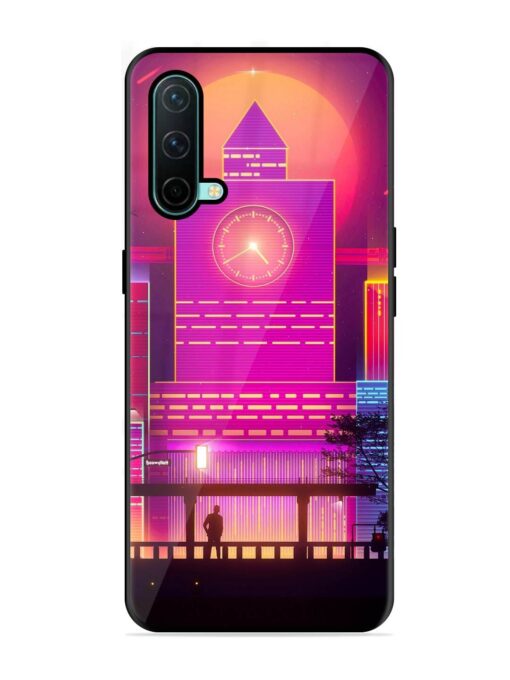 Clock Tower Glossy Metal TPU Phone Cover for Oneplus Nord Ce (5G)