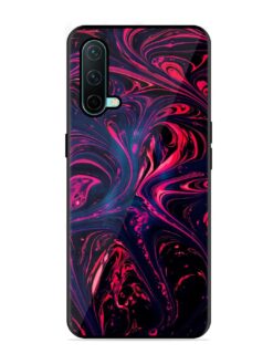Abstract Background Glossy Metal Phone Cover for Oneplus Nord Ce (5G)