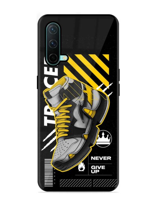 Shoe Background Glossy Metal Phone Cover for Oneplus Nord Ce (5G)