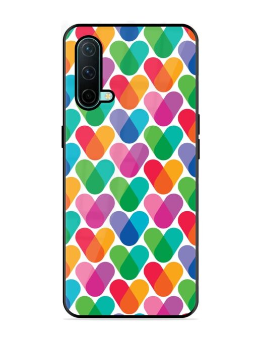 Overlapping Colors Colorful Glossy Metal TPU Phone Cover for Oneplus Nord Ce (5G) Zapvi