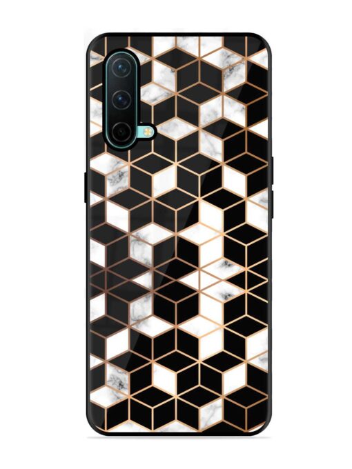 Vector Marble Texture Glossy Metal Phone Cover for Oneplus Nord Ce (5G) Zapvi