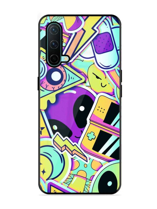 Scratch Art Glossy Metal Phone Cover for Oneplus Nord Ce (5G)