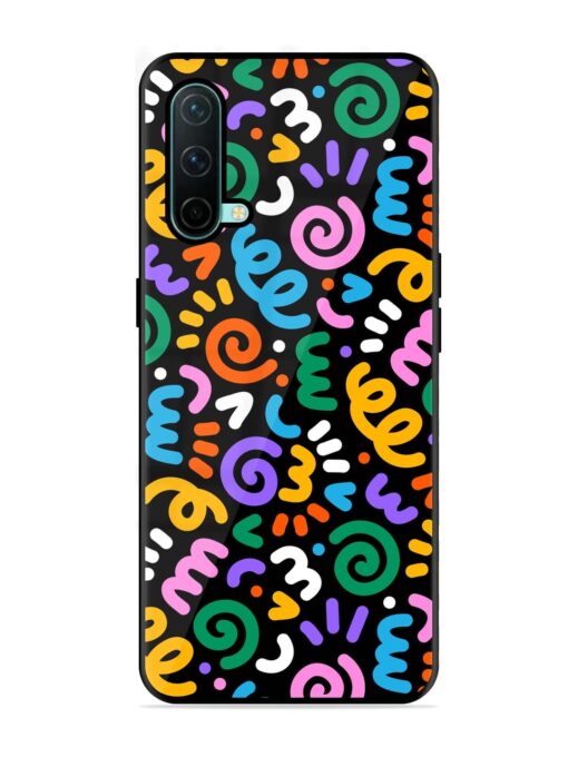 Colorful Seamless Vector Glossy Metal Phone Cover for Oneplus Nord Ce (5G) Zapvi