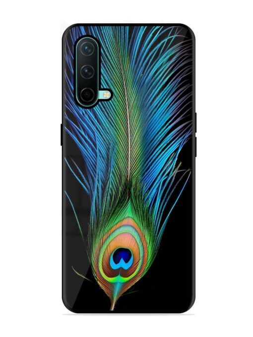 Peacock Feather Glossy Metal TPU Phone Cover for Oneplus Nord Ce (5G)