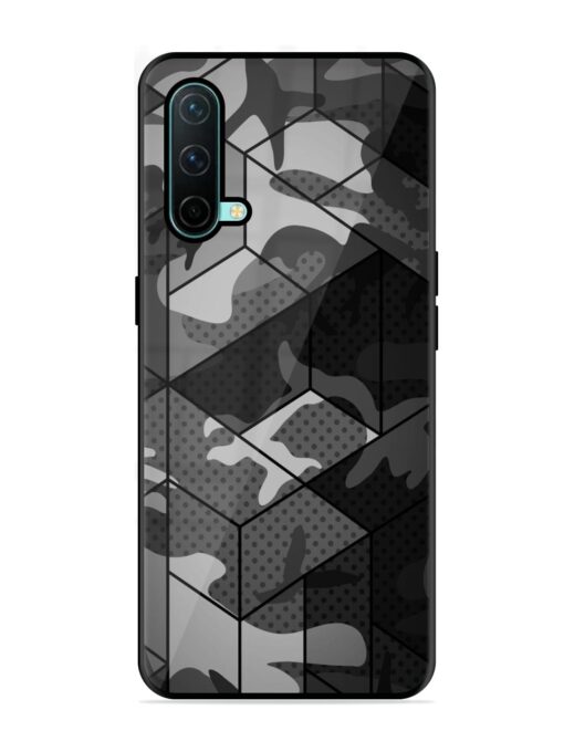 Hexagonal Pattern Glossy Metal Phone Cover for Oneplus Nord Ce (5G)