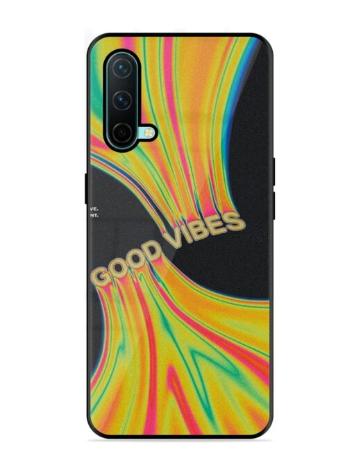 Good Vibes Glossy Metal Phone Cover for Oneplus Nord Ce (5G) Zapvi