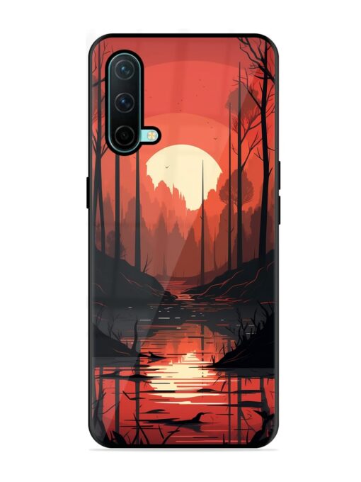 Natural Landscape Glossy Metal Phone Cover for Oneplus Nord Ce (5G) Zapvi