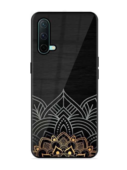 Decorative Golden Pattern Glossy Metal Phone Cover for Oneplus Nord Ce (5G)