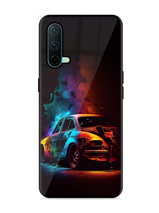 High Classic Car Art Glossy Metal Phone Cover for Oneplus Nord Ce (5G)