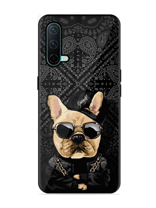 Gangsta Cool Sunmetales Dog Glossy Metal Phone Cover for Oneplus Nord Ce (5G)