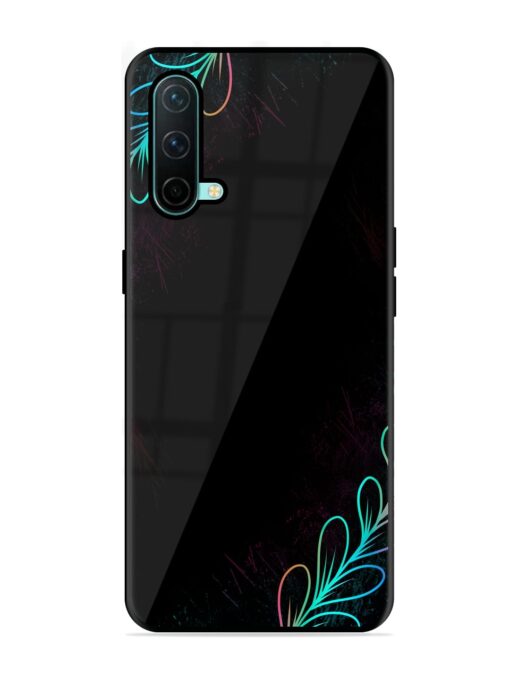 Decorative Line Art Glossy Metal Phone Cover for Oneplus Nord Ce (5G) Zapvi