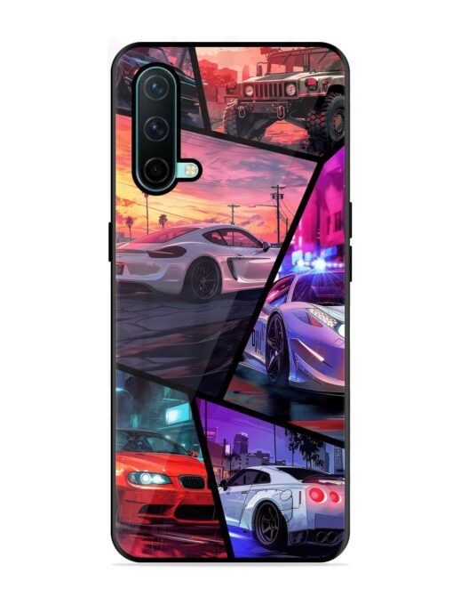 Ride In Pixels Glossy Metal Phone Cover for Oneplus Nord Ce (5G)