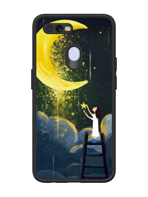 Moonlight Healing Night Illustration Glossy Metal TPU Phone Cover for Oppo A11K Zapvi