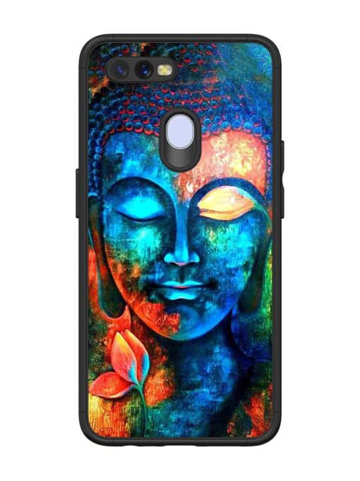 Buddha Painting Glossy Metal Phone Cover for Oppo A11K Zapvi