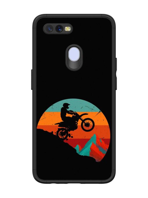 Mountain Bike Glossy Metal Phone Cover for Oppo A11K