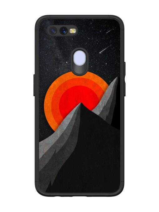 Black Mountain Glossy Metal Phone Cover for Oppo A11K Zapvi