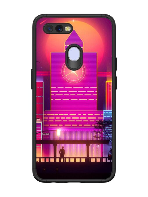 Clock Tower Glossy Metal TPU Phone Cover for Oppo A11K Zapvi