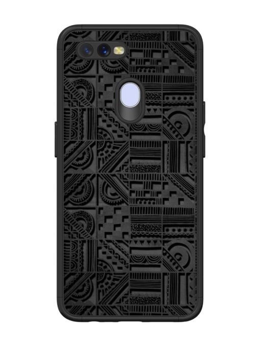 Seamless Pattern Glossy Metal Phone Cover for Oppo A11K