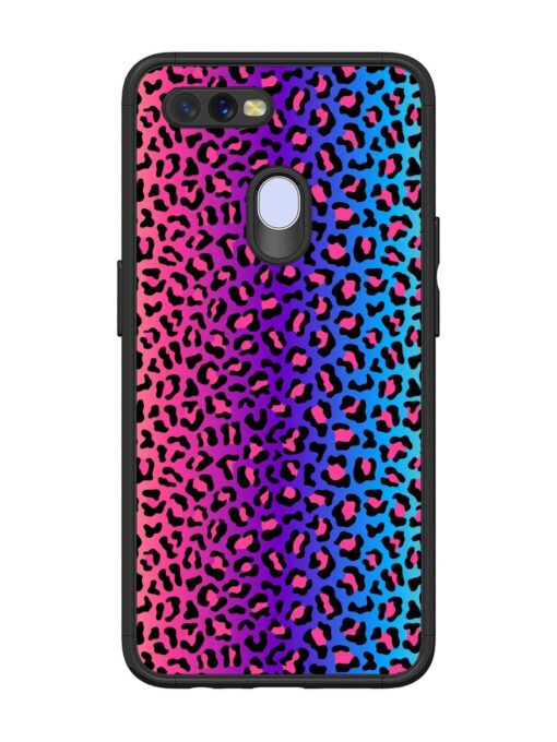 Colorful Leopard Seamless Glossy Metal Phone Cover for Oppo A11K Zapvi