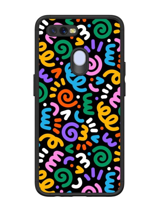 Colorful Seamless Vector Glossy Metal Phone Cover for Oppo A11K Zapvi