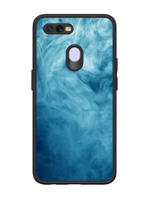 Blue Smoke Art Glossy Metal Phone Cover for Oppo A11K