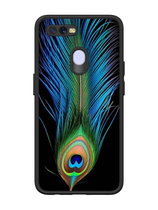 Peacock Feather Glossy Metal TPU Phone Cover for Oppo A11K