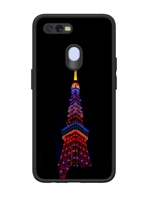 Eiffel Tower Night View Glossy Metal Phone Cover for Oppo A11K Zapvi