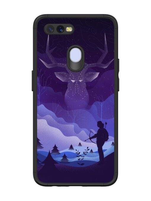 Deer Forest River Glossy Metal Phone Cover for Oppo A11K Zapvi