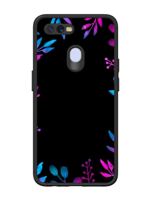 Flower Pattern Watercolor Glossy Metal Phone Cover for Oppo A11K Zapvi