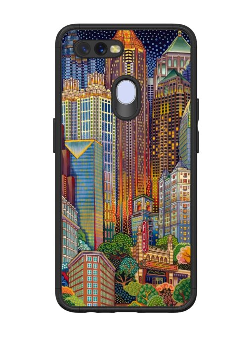 Cityscapes Art Glossy Metal Phone Cover for Oppo A11K