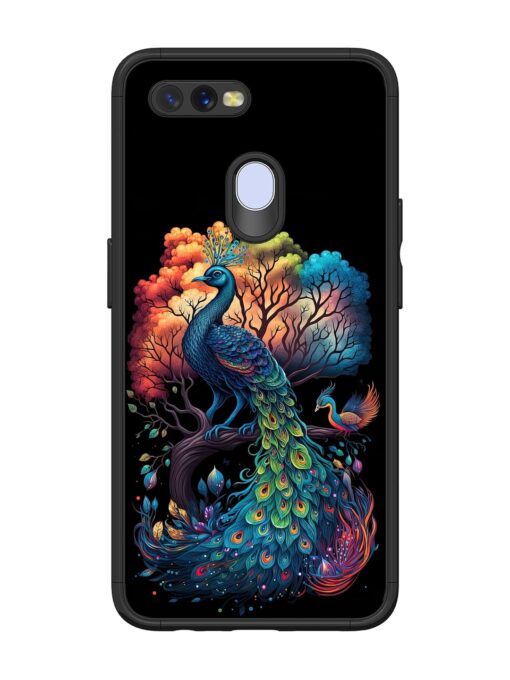 Peacock Tree Art Glossy Metal Phone Cover for Oppo A11K Zapvi