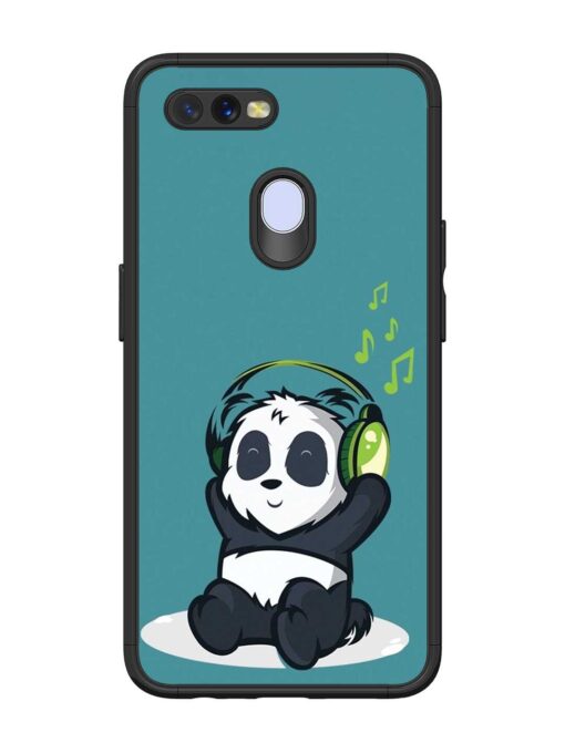 Music Panda Glossy Metal Phone Cover for Oppo A12 Zapvi