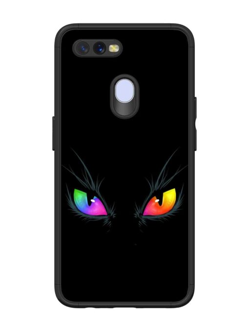 Cat Eyes Glossy Metal Phone Cover for Oppo A12