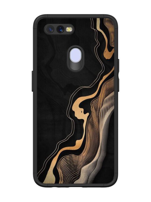 Abstract Art Glossy Metal TPU Phone Cover for Oppo A12 Zapvi